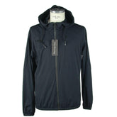 Emilio Romanelli Sleek Hooded Full Zip Jacket in Black -   -  Emilio Romanelli.